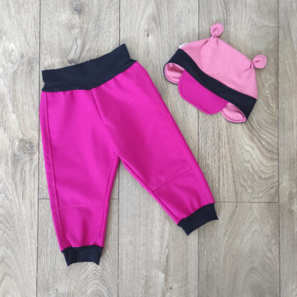 Softshellové kalhoty nezateplené + Čepice přes uši -86