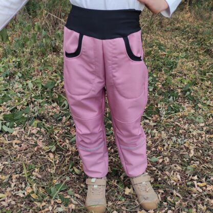Softshellové kalhoty s beránkem RŮŽOVÉ - Image 3