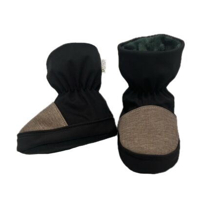 Softshellové capáčky HNĚDÉ (6-12m)