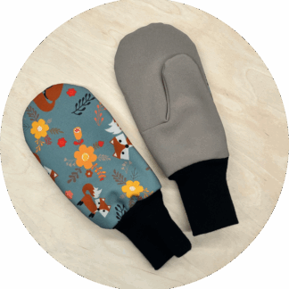 Softshellové rukavice s fleecem LIŠKY